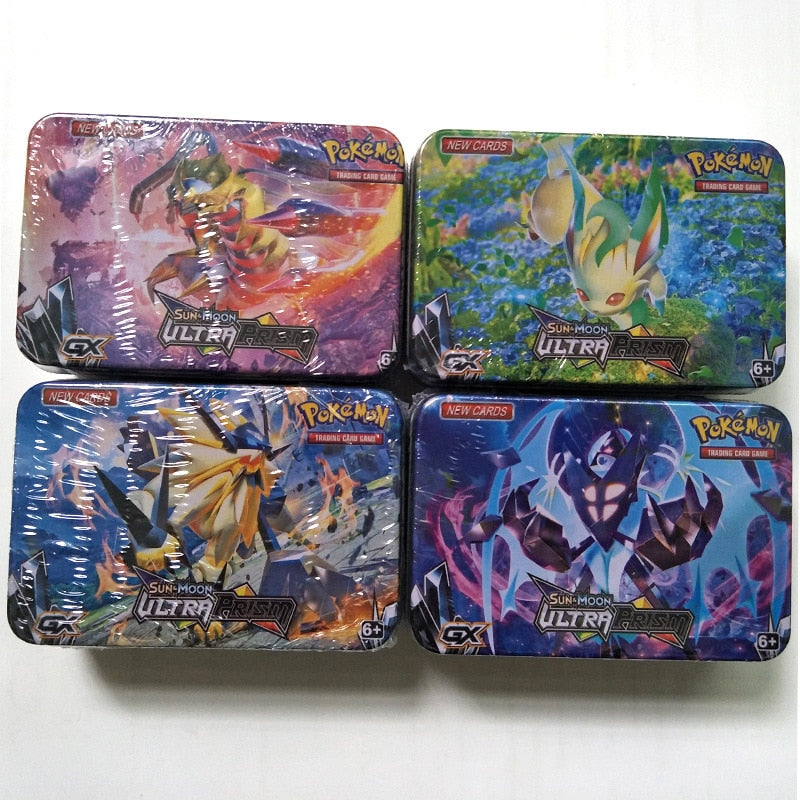 New POKEMON Pokemon pet elf iron box 42 set cards English Pokemon card –  Amusement Tongue